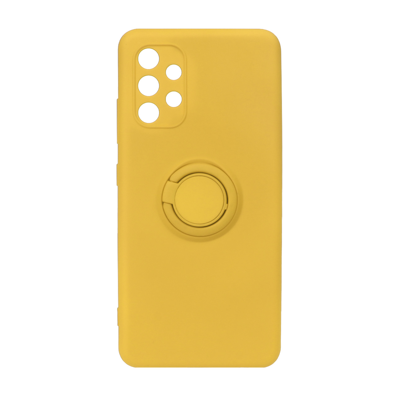 قاب TPU رنگی هولدردار محافظ لنزدار Samsung A32-4G - زرد - CH